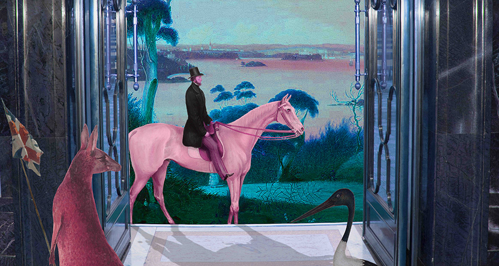 State Library NSW artist in residence photomontage  © Anna Glynn 